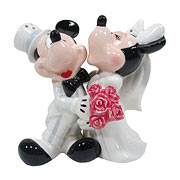 Mickey and Minnie Mouse's Wedding Salt and Pepper Shakers